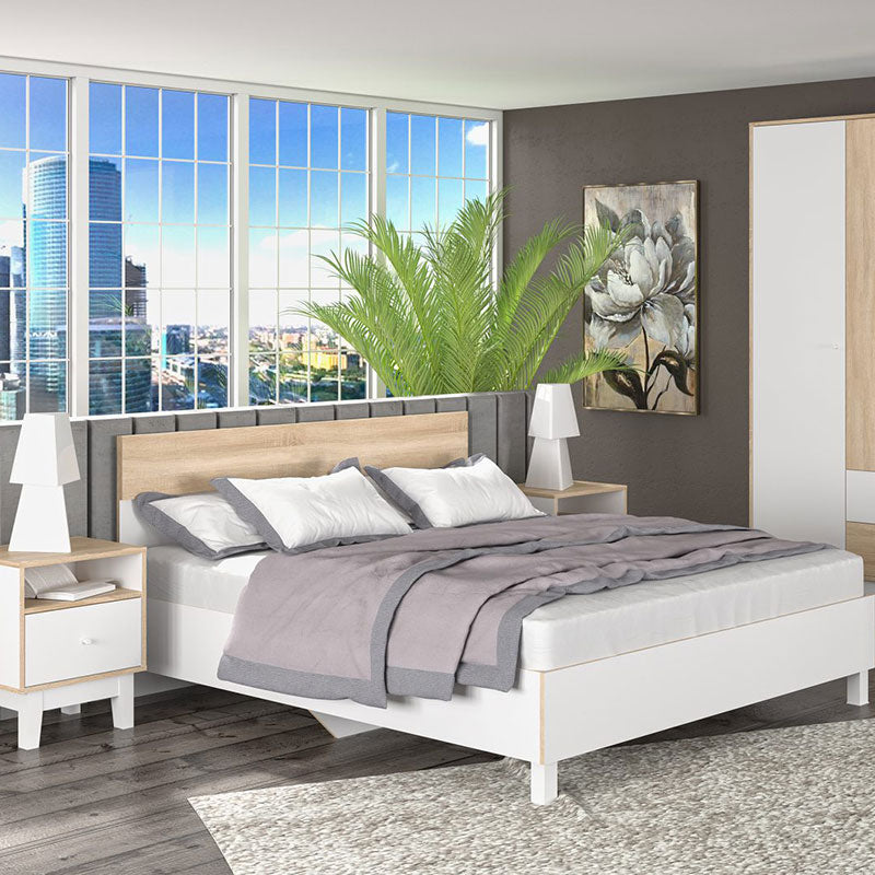 Κρεβάτι Awell Sonoma-Λευκό 160x200εκ