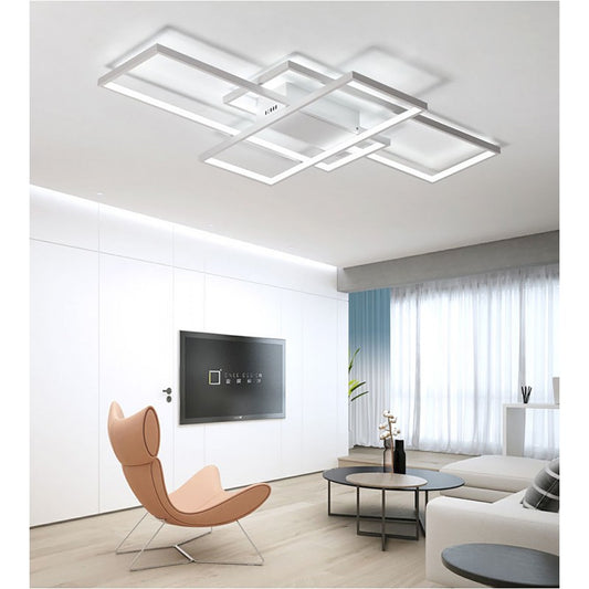 Φωτιστικό Οροφής LED Λευκό 3CCT Dimmable by Remote Control 58W 5300lm