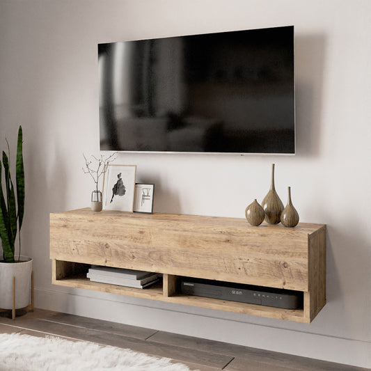 Έπιπλο Τηλεόρασης Επιτοίχιο Roscoe Oak 100x31,5x29,5