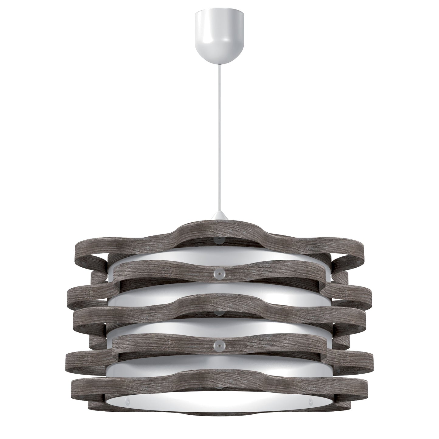 Φωτιστικό Κρεμαστό Florence Μονόφωτο Γκρι (PP-PVC) Ε27 48x48x80