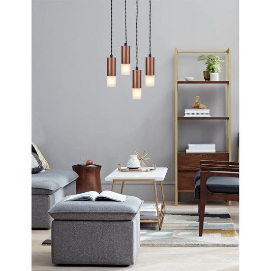 Φωτιστικό Πολύφωτο 4φ Αλουμίνιο/Plexi G9