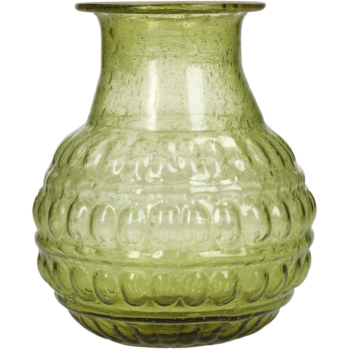 Βάζο Γυάλινο Πράσινο 11x11x13
