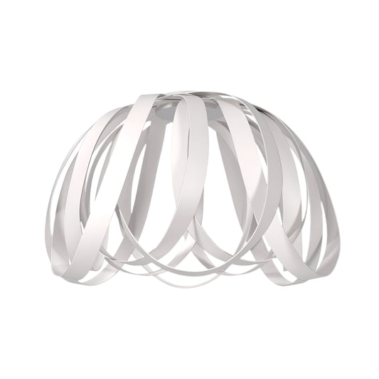 Φωτιστικό Κρεμαστό Madrid Μονόφωτο Λευκό (PP+PVC) Ε27 40x40x80