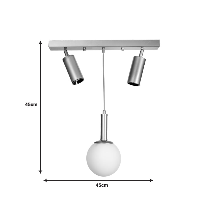 Φωτιστικό Οροφής Barten E27 Μαύρο Μέταλλο 50x15x55