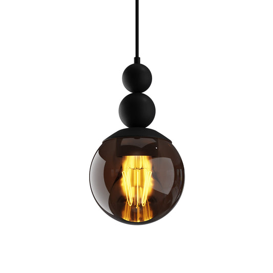 Φωτιστικό Κρεμαστό Μονόφωτο Μεταλλικό Μαύρο Ε27 Φ14x55