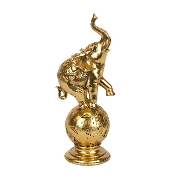ΕΠΙΤΡΑΠΕΖΙΟ ΔΙΑΚΟΣΜΗΤΙΚΟ ΕΛΕΦΑΝΤΑΣ ΣΕ ΣΦΑΙΡΑ ΧΡΥΣΟΣ 13x9x31