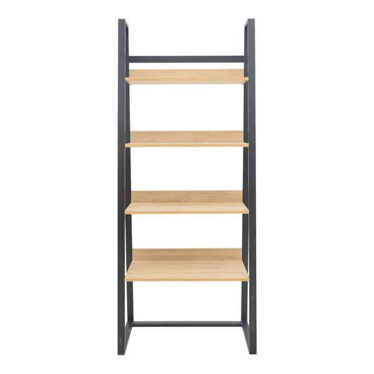 Βιβλιοθήκη Ryder σε Oak-Μαύρη Απόχρωση 75x36x185