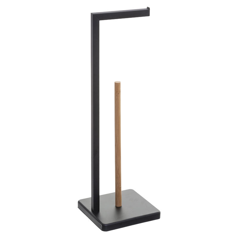 Χαρτοθήκη Μπάνιου Nature Μαύρο 20x20x64.5