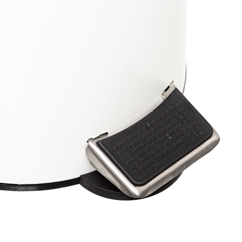 Κάδος Απορριμμάτων 3L Nature Μεταλλικός Λευκό-Φυσικό