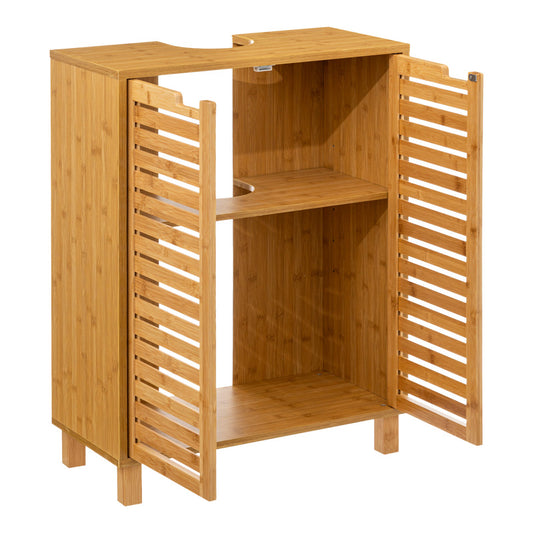 Πάγκος-Ντουλάπι Μπάνιου Sicela Χρώμα Φυσικό 60x28x80