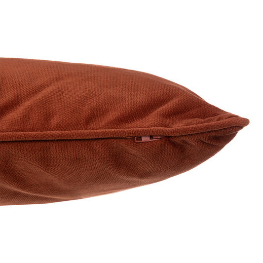 Μαξιλάρι Διακοσμητικό Lubel Ύφασμα σε Terracotta Απόχρωση 30x50εκ