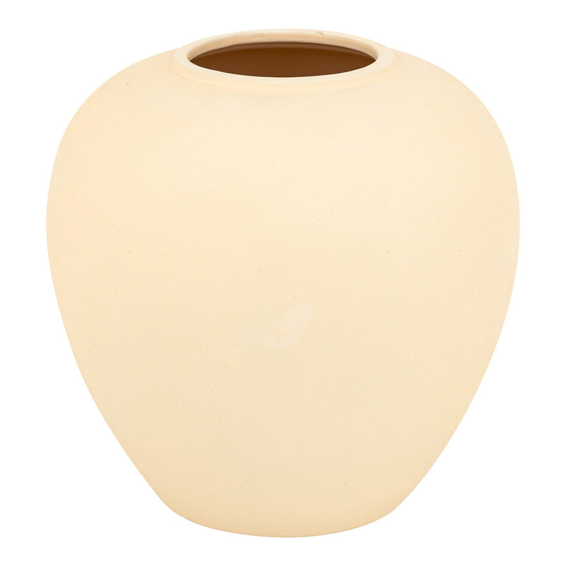 Βάζο Vegen Κεραμικό σε Εκρού Απόχρωση Φ22x24