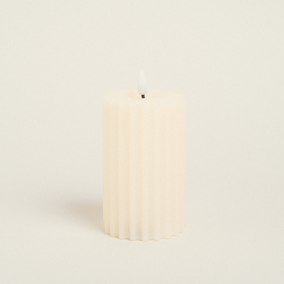 LED Κερί Εκρού 8x8x15