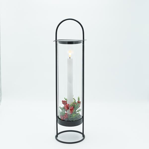 ΜΕΤΑΛΛΙΚΟ ΦΑΝΑΡΙ ΜΑΥΡΟ ΜΕ 1 ΚΕΡΙ 12x12x44