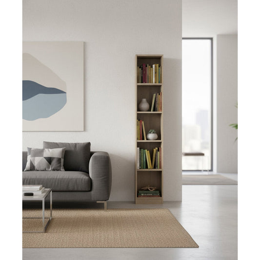 Βιβλιοθήκη Eliot 5S Slim Φυσικό 30x30x180
