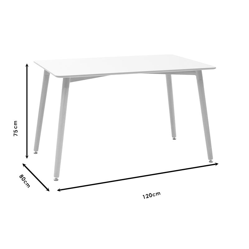 Dining Table Ezra-Julita Set of 3 Pcs PP-MDF in Black-Natural Shade Φ60x73