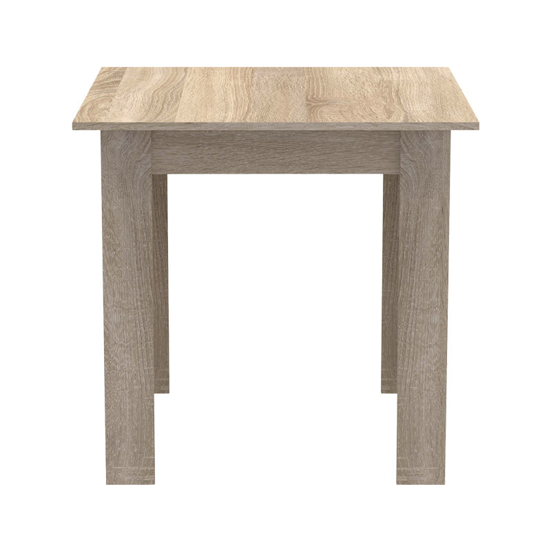 Τραπεζαρία Manka Ι-Gaston Σετ 3 Τεμ σε Sonoma-Μαύρη Απόχρωση 80x80x77