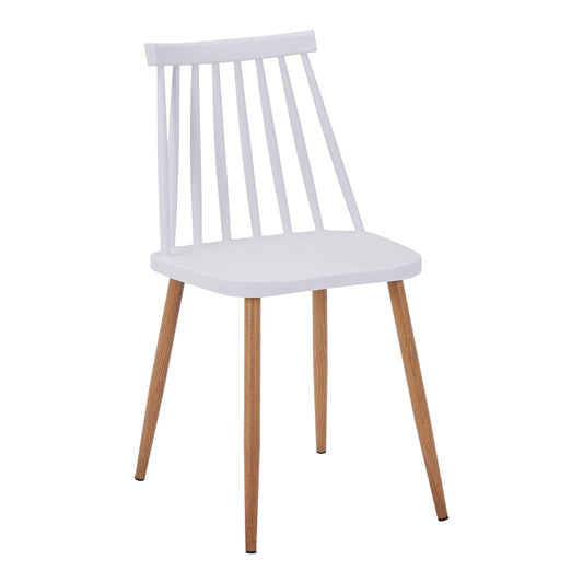 Τραπεζαρία Manka-Aurora I Σετ 5 Τεμ σε Λευκή Απόχρωση 110x80x77