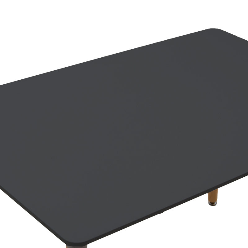 Τραπεζαρία Natali-Noor Σετ 5 Τεμ MDF Μαύρο-Μπεζ Ύφασμα 120x80x76