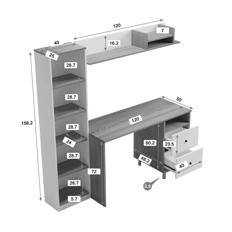 Ponder Student Desk Furniture Package, Set of 2