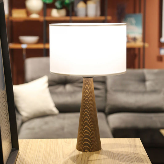 Επιτραπέζιο Φωτιστικό Kalito Ivory-Καφέ Φ24x45