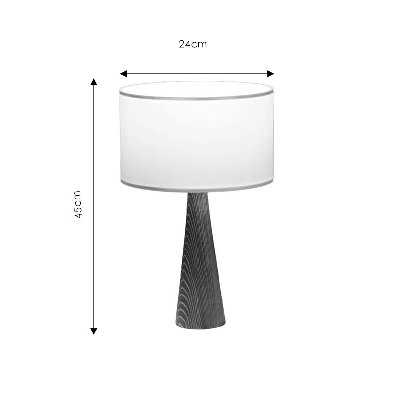 Επιτραπέζιο Φωτιστικό Kalito Ivory-Καφέ Φ24x45
