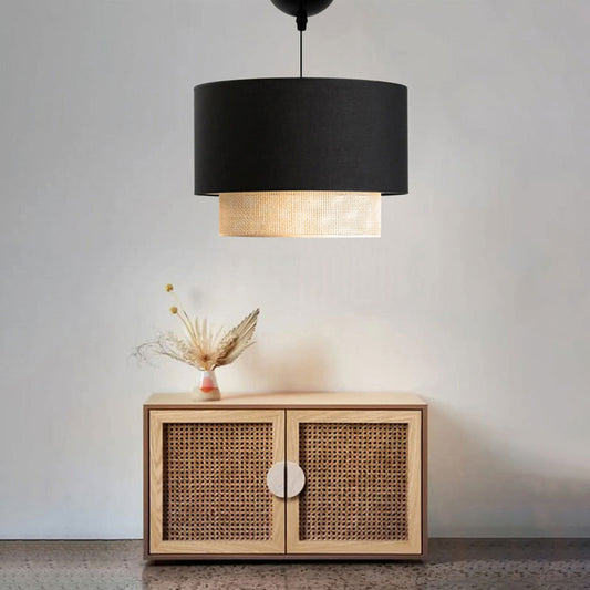 Φωτιστικό Οροφής Fersa Μαύρο-Φυσικό Φ30x20