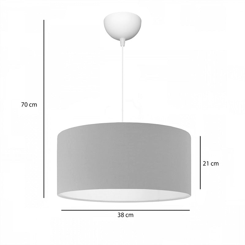 Φωτιστικό Οροφής Μονόφωτο PWL-1091 Ε27 σε Μπεζ Απόχρωση Φ38x21