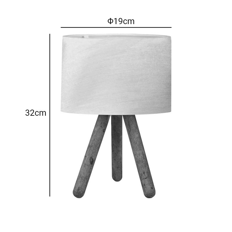 Επιτραπέζιο Φωτιστικό PWL-1071 Ι Ε27 Μπεζ-Καρυδί Φ19x32