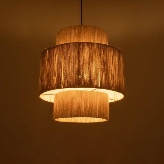 SALTO 203-0037 Boho Κρεμαστό Φωτιστικό Οροφής με Ντουί 1 x E27 AC 220-240V IP20 - Μπεζ - M40 x Π40 x Υ42