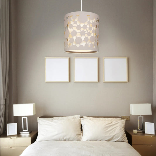 PETAL 203-0066 Μοντέρνο Κρεμαστό Φωτιστικό Καπέλο Μονόφωτο 1 x E27 IP20 Ροζ Πλαστικό - Μ23.5 x Π23.5 x Υ76cm