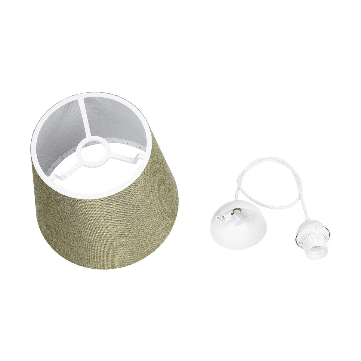 CONEY 203-0074 Μοντέρνο Κρεμαστό Φωτιστικό Καπέλο Μονόφωτο 1 x E27 IP20 Πράσινο Ύφασμα - Μ26 x Π26 x Υ93cm