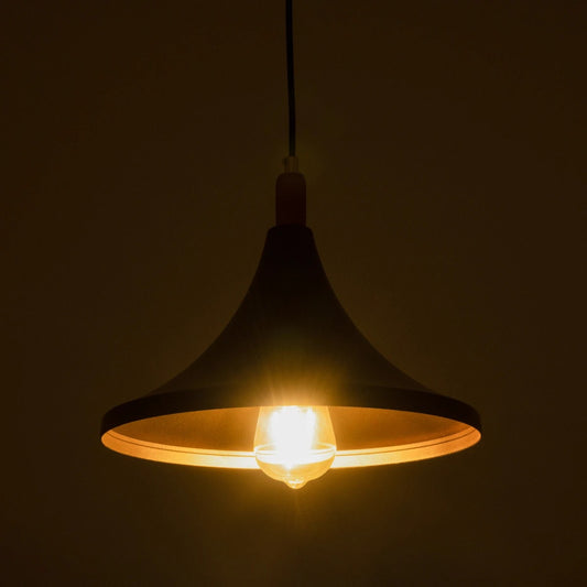 BELFRY 203-0077 Μοντέρνο Κρεμαστό Φωτιστικό Οροφής με Ντουί 1 x E27 AC 220-240V IP20 - Μαύρο & Χρυσό - Μ29.5 x Π29.5 x Υ22