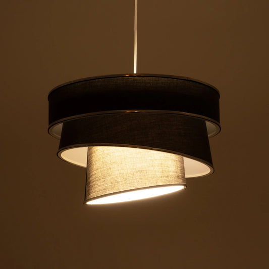 SIERA 203-0167 Μοντέρνο Κρεμαστό Φωτιστικό Οροφής με Ντουί 1 x E27 AC 220-240V IP20 - Γκρι & Ασημί - Μ38 x Π38 x Υ26