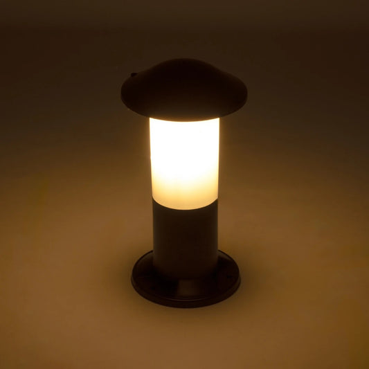 GARDENIO 203-0246 Μοντέρνο Επιδαπέδιο Φωτιστικό Κολωνάκι Κήπου Μονόφωτο 1 x E27 IP44 Μαύρο Πλαστικό - Μ17 x Π17 x Υ32