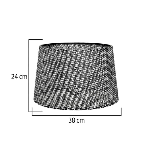 COVER 203-0262 Μοντέρνο Φωτιστικό Καπέλο Γκρι Διάτρητο Ύφασμα - Μ38 x Π38 x Υ30