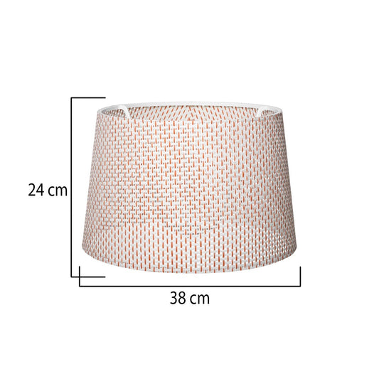 COVER 203-0263 Μοντέρνο Φωτιστικό Καπέλο Μπεζ Διάτρητο Ύφασμα - Μ38 x Π38 x Υ30