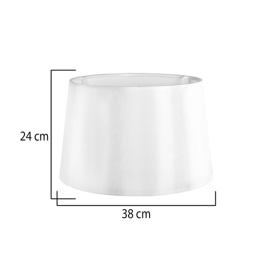 COVER 203-0266 Μοντέρνο Φωτιστικό Καπέλο Λευκό Ύφασμα - Μ38 x Π38 x Υ30