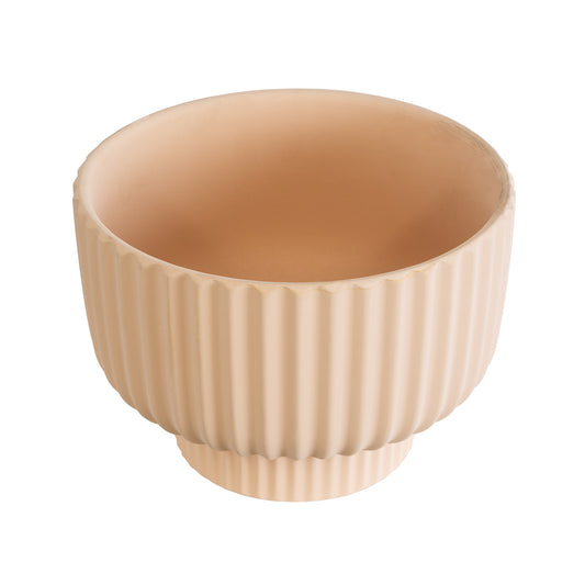 OAXACA 20501 Διακοσμητικό Κεραμικό Κασπώ Γλάστρα - Flower Pot Σομόν Φ20 x Υ14.5cm