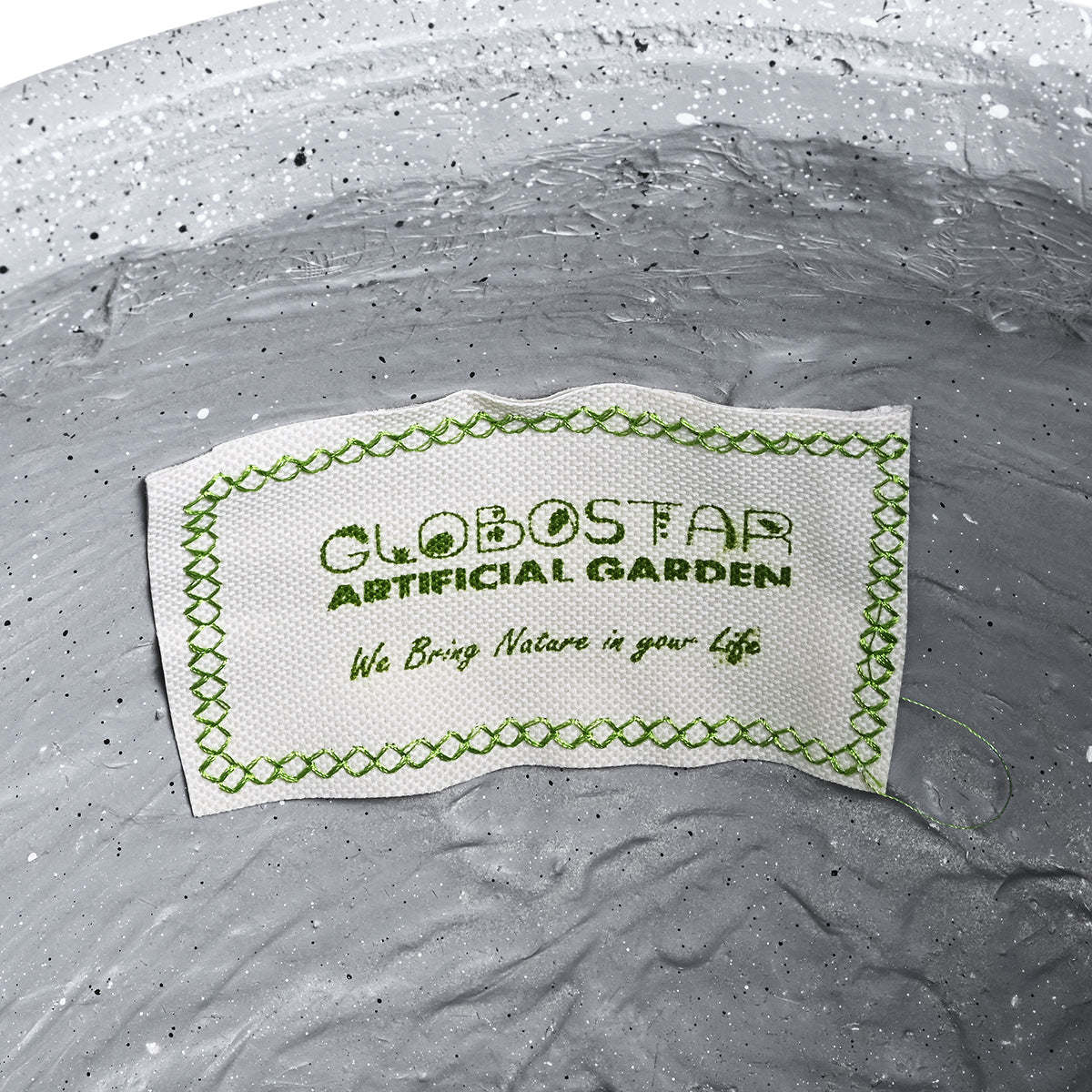 MARYLAND 20568 ΣΕΤ 2 Διακοσμητικά Πολυεστερικά Τσιμεντένιά Κασπώ Γλάστρες - Flower Pots Γκρι A:Φ39 x Υ45cm B:Φ29 x Υ40cm