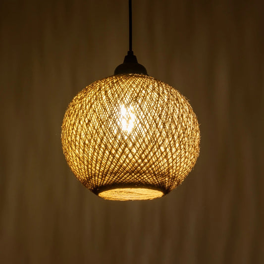 SOLEI 205-0003 Boho Κρεμαστό Φωτιστικό Οροφής με Ντουί 1 x E27 AC 220-240V IP20 - Μπεζ - M20 x Π20 x Υ25