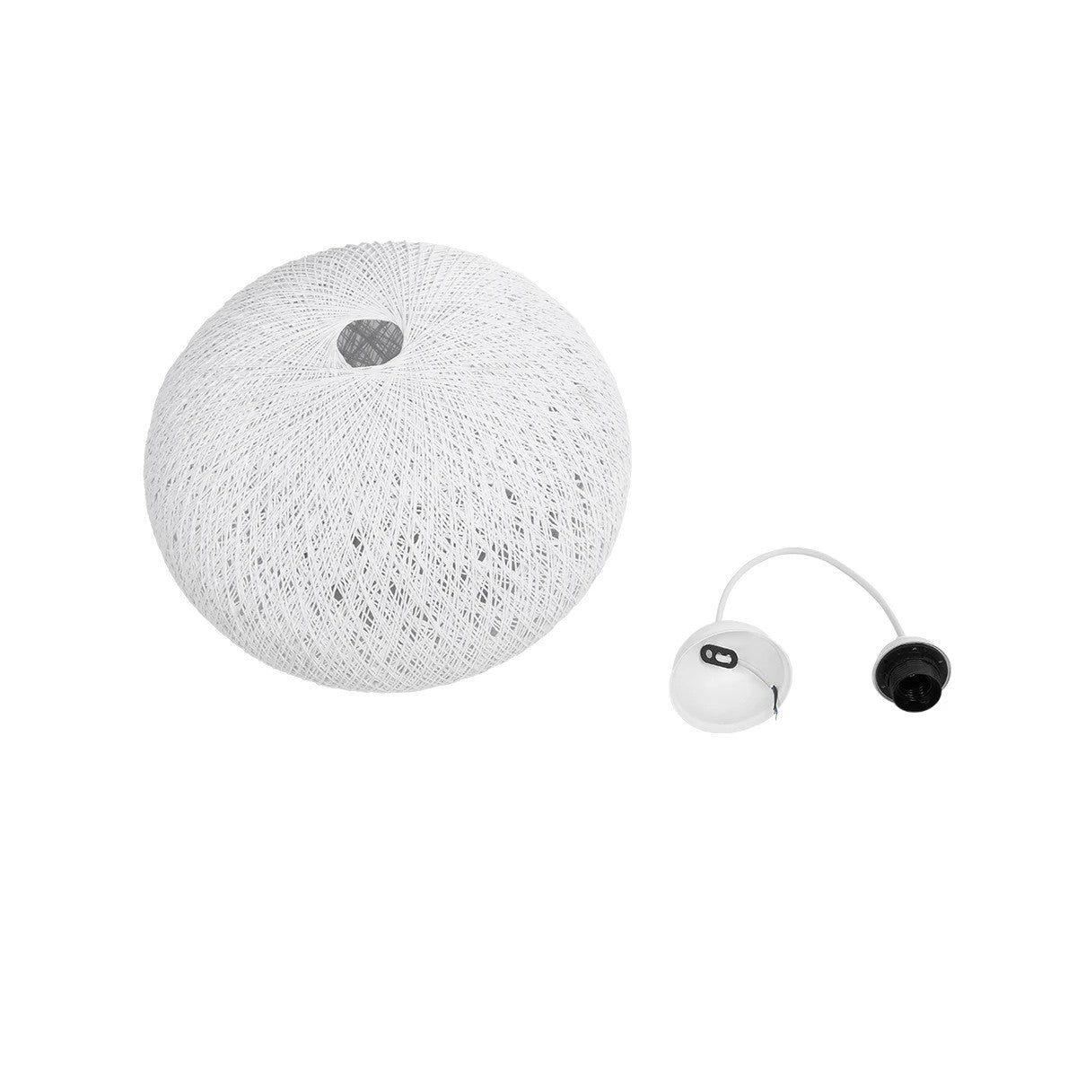 SOLEI 205-0007 Boho Κρεμαστό Φωτιστικό Οροφής με Ντουί 1 x E27 AC 220-240V IP20 - Λευκό - M40 x Π40 x Υ36