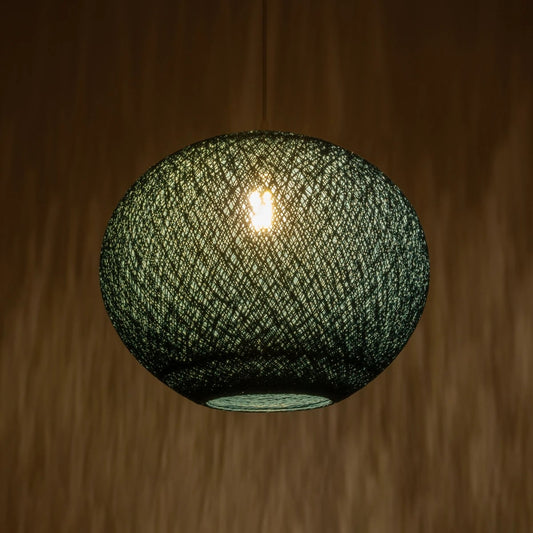 SOLEI 205-0010 Boho Κρεμαστό Φωτιστικό Οροφής με Ντουί 1 x E27 AC 220-240V IP20 - Τιρκουάζ - M40 x Π40 x Υ36