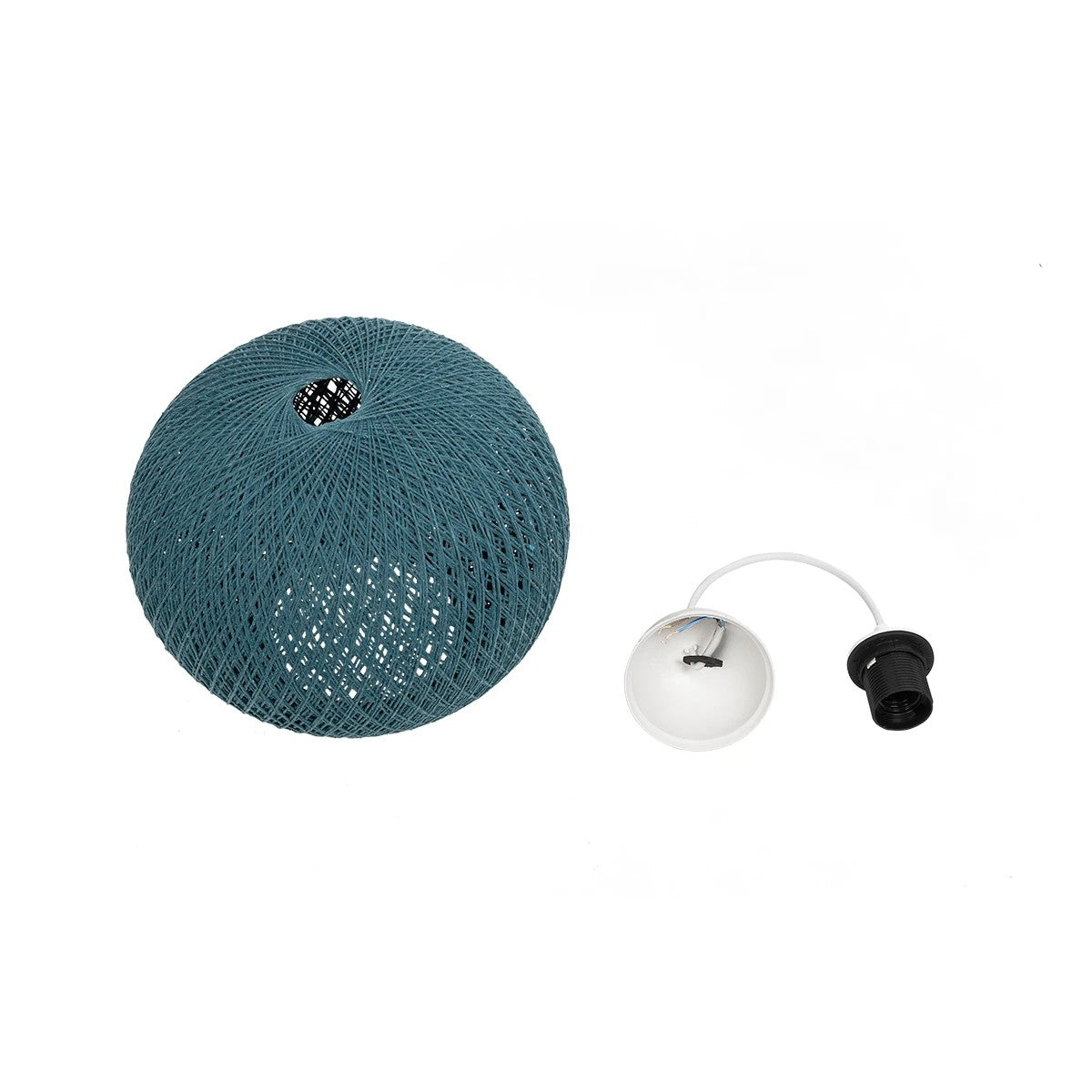 SOLEI 205-0011 Boho Κρεμαστό Φωτιστικό Οροφής με Ντουί 1 x E27 AC 220-240V IP20 - Τιρκουάζ - M30 x Π30 x Υ26