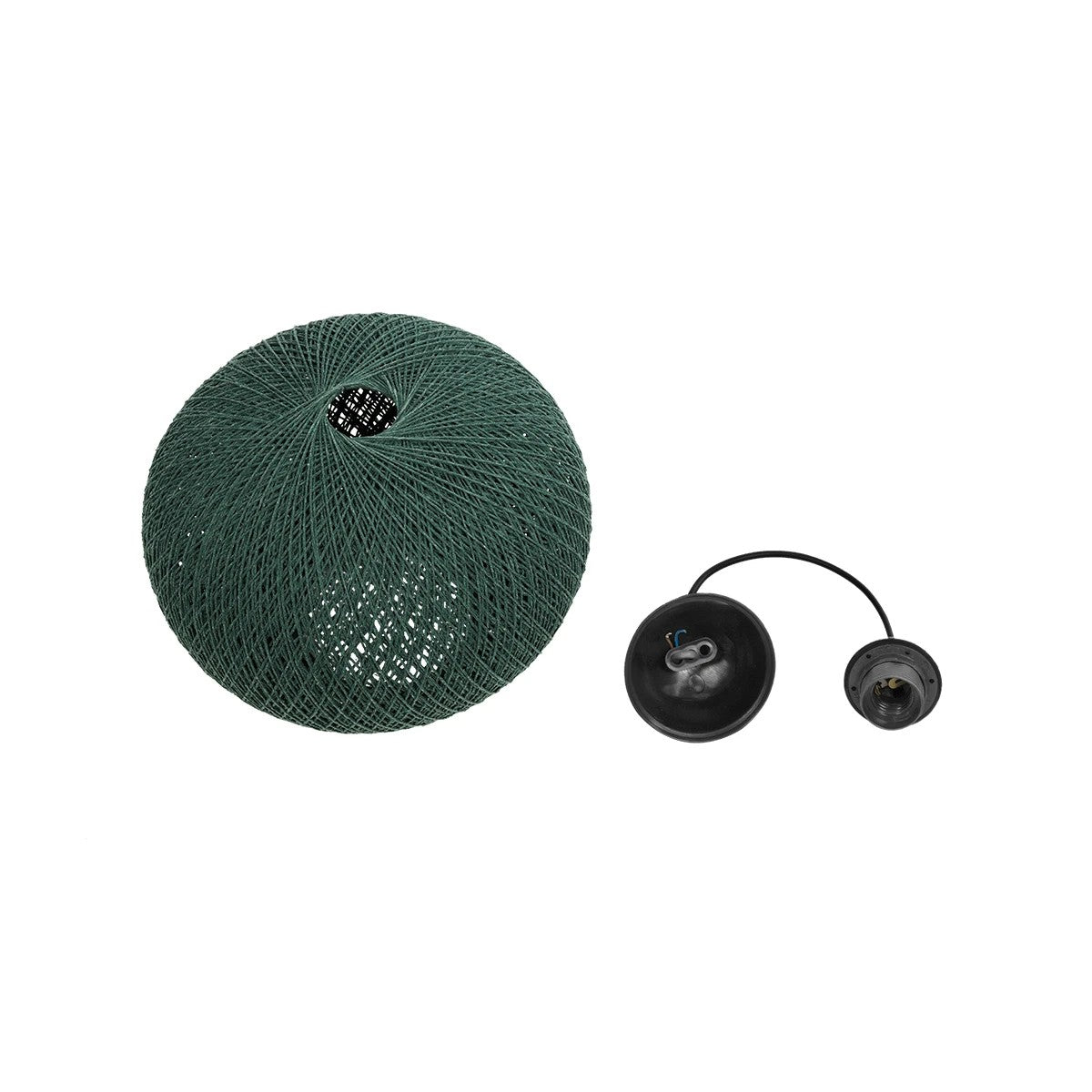 SOLEI 205-0014 Boho Κρεμαστό Φωτιστικό Οροφής με Ντουί 1 x E27 AC 220-240V IP20 - Πράσινο - M30 x Π30 x Υ26