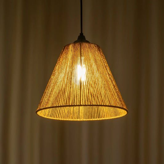 HUTT 205-0017 Boho Κρεμαστό Φωτιστικό Οροφής με Ντουί 1 x E27 AC 220-240V IP20 - Μπεζ - M25 x Π25 x Υ20