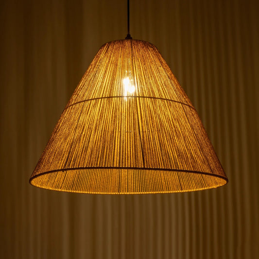 HUTT 205-0018 Boho Κρεμαστό Φωτιστικό Οροφής με Ντουί 1 x E27 AC 220-240V IP20 - Μπεζ - M50 x Π50 x Υ40