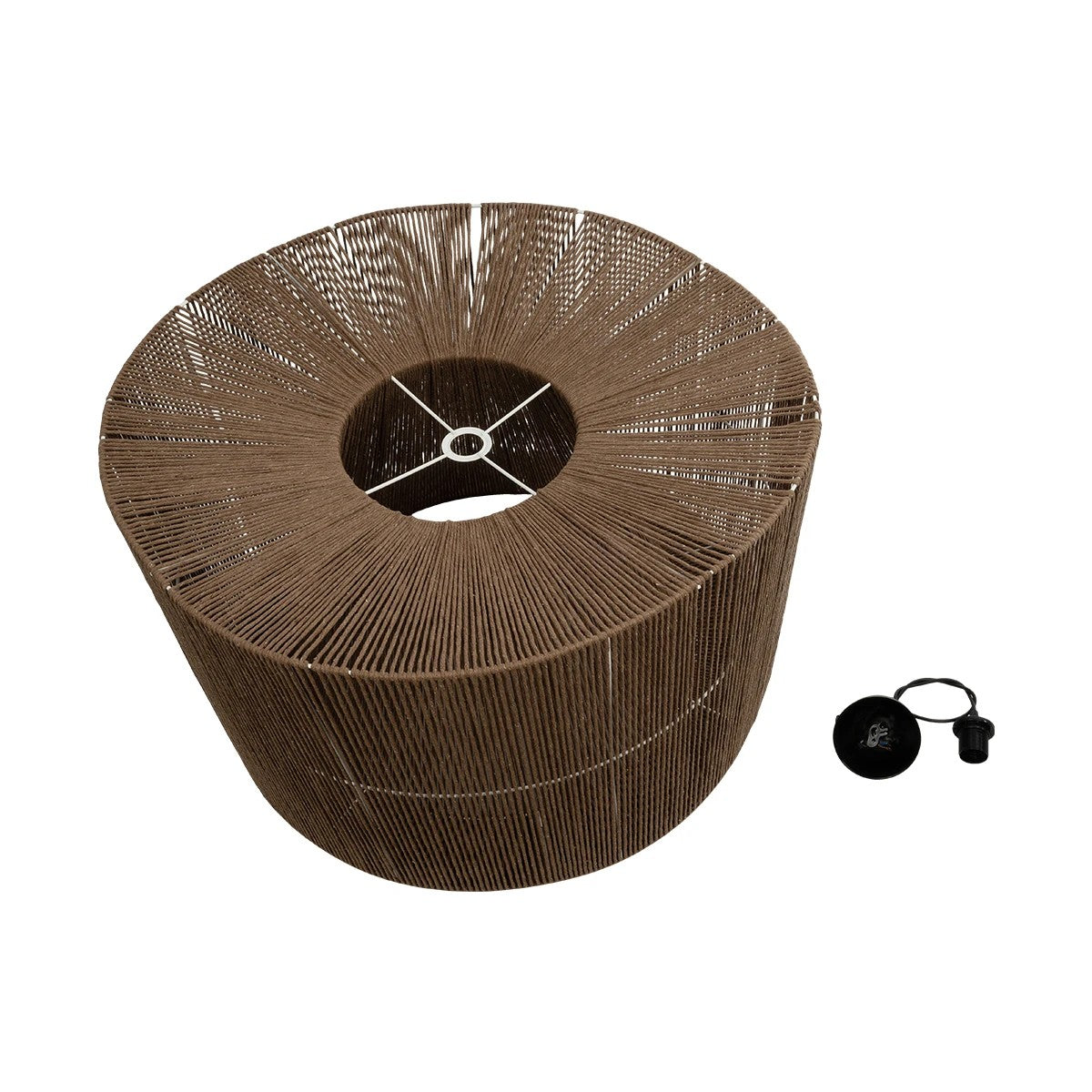 ZYLINDER 205-0023 Boho Κρεμαστό Φωτιστικό Οροφής με Ντουί 1 x E27 AC 220-240V IP20 - Καφέ - M80 x Π80 x Υ51