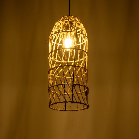 NETI 205-0024 Boho Κρεμαστό Φωτιστικό Οροφής με Ντουί 1 x E27 AC 220-240V IP20 - Μπεζ - M20 x Π20 x Υ49