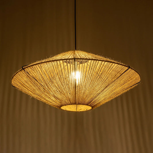 OVNI 205-0029 Boho Κρεμαστό Φωτιστικό Οροφής με Ντουί 1 x E27 AC 220-240V IP20 - Μπεζ - M60 x Π60 x Υ29